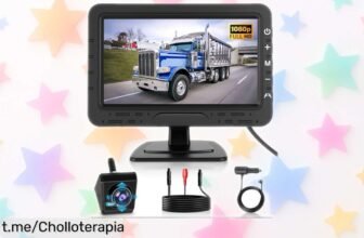 Cámara trasera Hodozzy de 4,3 pulgadas con imagen 1080P: ¡precio loca y seguridad al aparcar que no te puedes perder! Únete a la tranquilidad en cada maniobra.