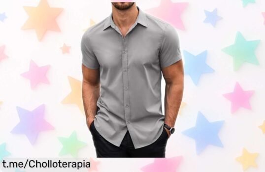Camisa de hombre COOFANDY Business Casual a un precio loco: estilo clásico y comfort perfecto para brillar en cada evento, ¡no te quedes sin la tuya!