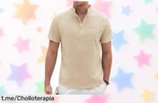 Camisa de lino Voqeen, la combinación perfecta para tus planes: look arreglado y relajado a un precio increíble. ¡No te quedes sin la tuya y luce genial!