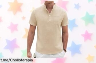 Camisa de lino Voqeen, la combinación perfecta para tus planes: look arreglado y relajado a un precio increíble. ¡No te quedes sin la tuya y luce genial!