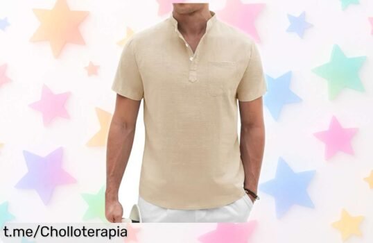 Camisa de lino Voqeen, la combinación perfecta para tus planes: look arreglado y relajado a un precio increíble. ¡No te quedes sin la tuya y luce genial!