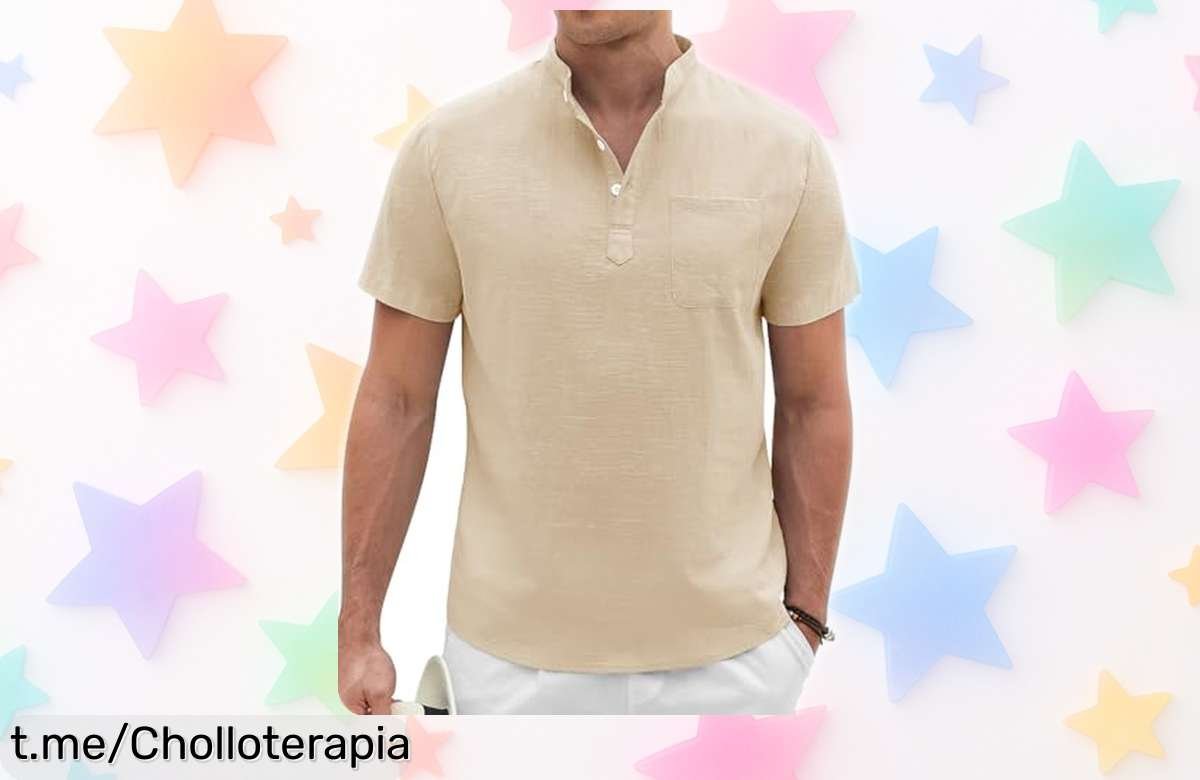 Camisa de lino Voqeen, la combinación perfecta para tus planes: look arreglado y relajado a un precio increíble. ¡No te quedes sin la tuya y luce genial!