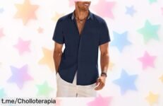 Camisa de lino ligera COOFANDY para hombre, super chollo ideal para el calor y cualquier ocasión informal que no querrás dejar pasar nunca.