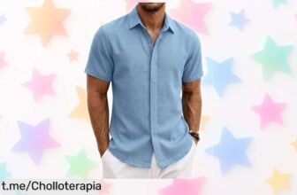 Camisa de manga corta COOFANDY, fresca y versátil a un precio de ganga que te hará lucir increíble ¡No dejes pasar esta oportunidad única!