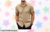 Camisa de manga corta COOFANDY para hombre, un básico elegante a precio rebajado que resalta tu estilo sin esfuerzo. ¡No te quedes sin la tuya y luce increíble ya!