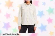 Camisa vaquera de mujer Levis Iconic Western a precio rebajado, añade un toque único y fresco a tu estilo diario antes de que se agote esta oferta irresistible.