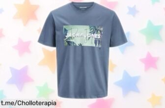 Camiseta básica Jack & Jones Jjindiana: diseño clásico y fácil de llevar a diario, ¡precios locos que no querrás perderte! Viste con estilo sin vaciar tu bolsillo.
