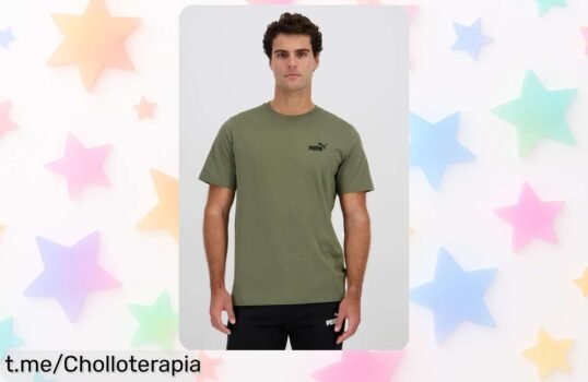 Camiseta básica Puma para hombre a precio de ganga: renueva tu armario con estilo y sin complicaciones antes de que se agote esta oferta irresistible.