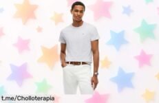 Camiseta básica ajustada de Tommy Jeans, chollazo ideal para refrescar tu armario y lucir siempre a la moda. ¡No te lo pierdas, renueva tu estilo ya!