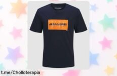 Camiseta básica de algodón Jack & Jones a precio loco: tu fondo de armario listo sin gastar más, ¡no te quedes sin la tuya!