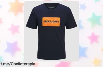 Camiseta básica de algodón Jack & Jones a precio loco: tu fondo de armario listo sin gastar más, ¡no te quedes sin la tuya!