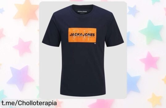 Camiseta básica de algodón Jack & Jones a precio loco: tu fondo de armario listo sin gastar más, ¡no te quedes sin la tuya!