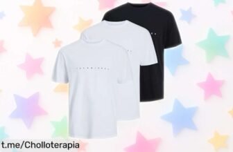 Camiseta básica de hombre JACK & JONES con logo JJSTAR: la oferta perfecta que no querrás dejar pasar y lucir un estilo increíble a precio descontado. ¡Hazla tuya ya!