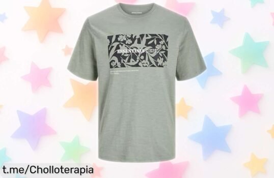 Camiseta de manga corta Jack & Jones Jjjeff Monochrome Shape, el chollazo perfecto para refrescar tu armario: ¡aprovecha su precio rebajado y siéntete increíble ya!