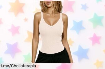 Camiseta de tirantes Aottori con cuello en V y espalda descubiertaTe encantará su ajuste elástico. ¡No te pierdas este precio increíble que no verás otra vez!