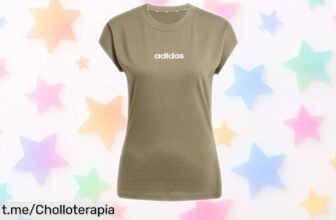 Camiseta entallada de algodón adidas Essentials para que luzcas genial a un precio rebajado, ¡no pierdas la oportunidad de renovar tu estilo ahora!