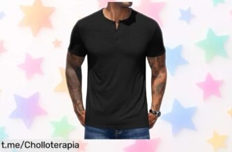 Camiseta henley de COOFANDY: chollo elegante para lucir bien sin arruinarte, ideal para el día a día. ¡No te quedes sin ella!