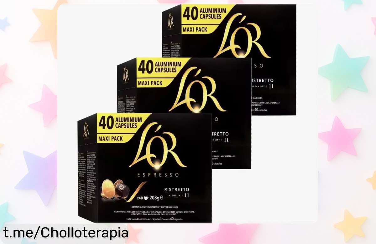 Cápsulas de café Ristretto L’Or, pack de 120 unidades a un precio loco: ¡disfruta del intenso sabor en cada taza y nunca te quedes sin tu cafecito!