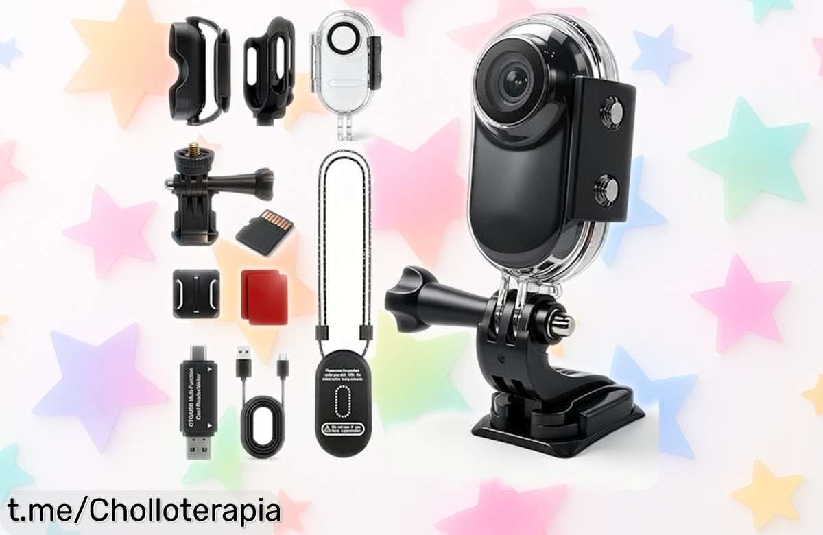 Captura cada aventura con la cámara deportiva Full HD 1080P Frelisty Mini a un precio rebajado, ¡no dejes escapar este ofertón que hará vibrar tus recuerdos!