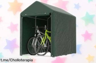 Carpa de jardín exterior con 2 habitaciones Outsunny, ideal para proteger tus bicis y herramientas: ¡rebaja loca que no te querrás perder!