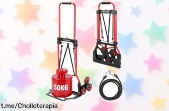 Carretilla de mano plegable YEAUPE PRO para subir escaleras y mover cajas: chollazo que no podrás dejar escapar, ¡aprovéchala antes de que desaparezca!