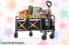 Carro plegable para playa GJCrafts de 70L, ideal para tus días soleados y compras: ¡super chollo por tiempo limitado que no querrás dejar escapar!