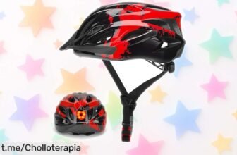 Casco de bici Moplasz con luz LED y visera extraíble, ¡rebajado a un precio loco! Sal a rodar seguro y a la moda, no te quedes sin tu super chollo antes de que se agote.