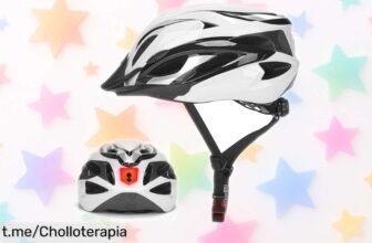 Casco de bici ligero con luz LED trasera para tus rutas diarias: ¡seguridad y visibilidad a un precio de ganga que no querrás dejar escapar!