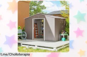 Caseta de jardín Outsunny de 4,9 m: super chollo con ventilación y claraboya que organiza tus herramientas. ¡No te quedes sin el tuyo y disfruta del orden ya!