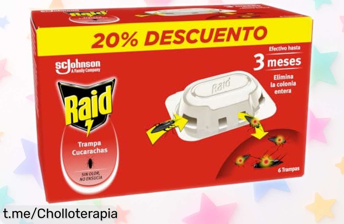 Cebo anticucarachas Raid, pack de 6 unidades a precio loco para acabar con las cucarachas de tu hogar ¡No te quedes sin protección y dile adiós a esos intrusos!