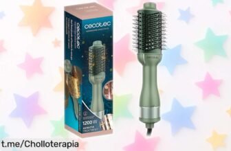 Cepillo de aire voluminizador Cecotec CeramicCare Unique Olive a un precio espectacular: ¡lúcete con el pelo perfecto en un solo gesto y marca la diferencia!