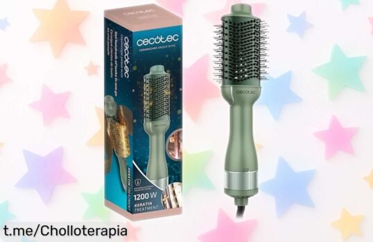 Cepillo de aire voluminizador Cecotec CeramicCare Unique Olive a un precio espectacular: ¡lúcete con el pelo perfecto en un solo gesto y marca la diferencia!