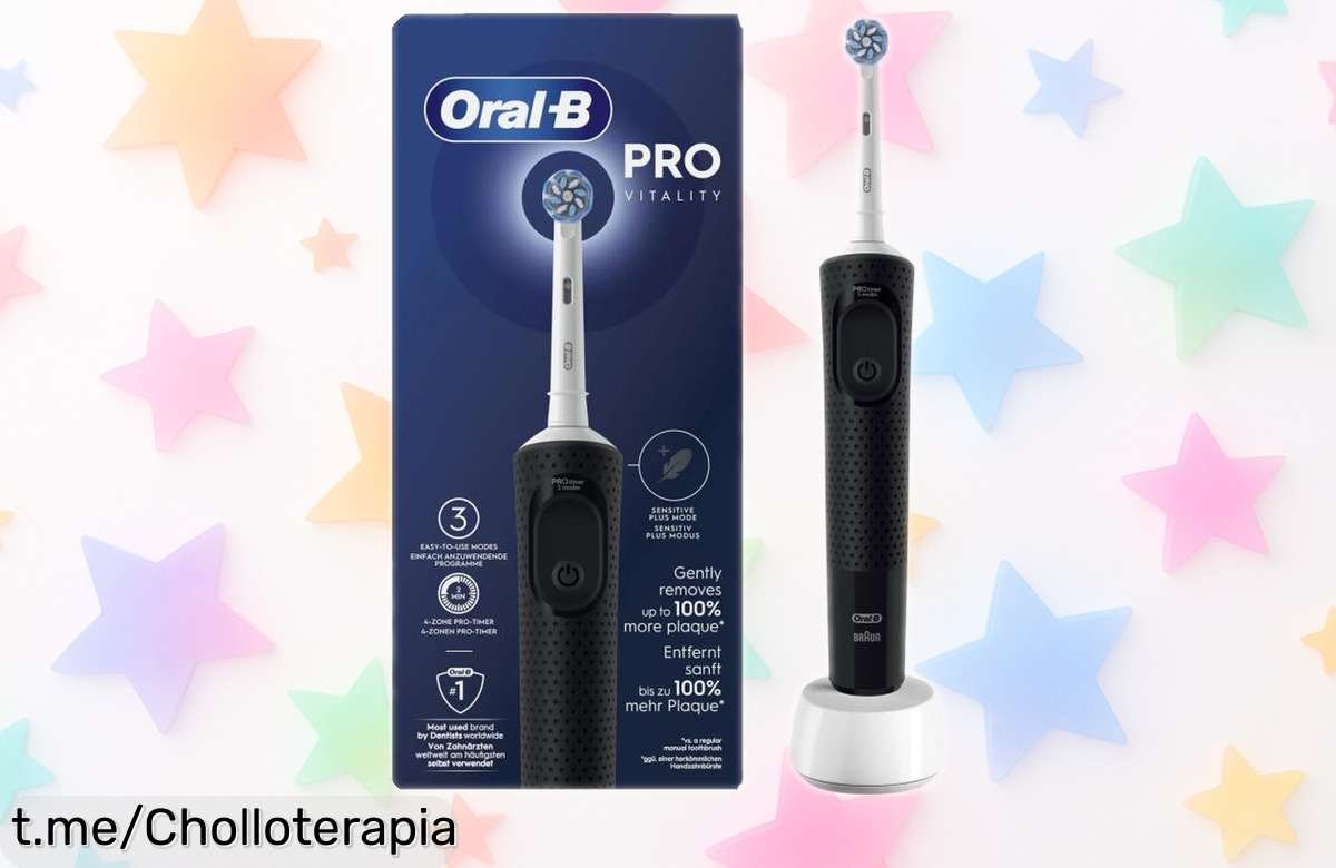 Cepillo de dientes eléctrico Oral-B Vitality Pro con temporizador: rebajado a un precio increíble que hará sonreír tu bolsillo y cuidará tus dientes. ¡No lo dejes escapar!
