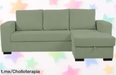 Chaise longue reversible GEORGY, estilo y calidez en tu salón a un precio de escándalo que no podrás dejar escapar para esos momentos de relax únicos.