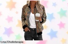 Chaqueta bomber corta para mujer Zeagoo, ¡rebajada en un precio de escándalo! Lúcela con estilo y marca la diferencia antes de que se agote esta oportunidad única.
