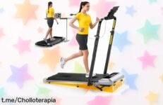 Cinta de correr plegable 6 en 1 para entrenar en casa, ¡aplica el cupón y disfruta del chollazo que siempre quisiste al mejor precio!