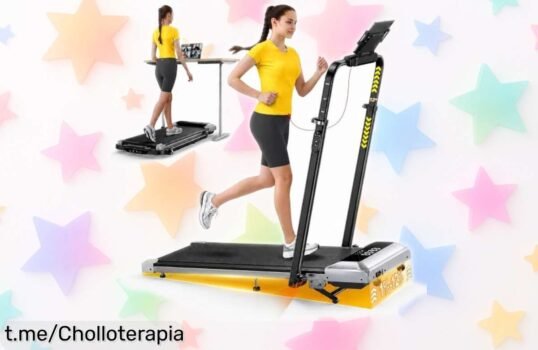 Cinta de correr plegable 6 en 1 para entrenar en casa, ¡aplica el cupón y disfruta del chollazo que siempre quisiste al mejor precio!