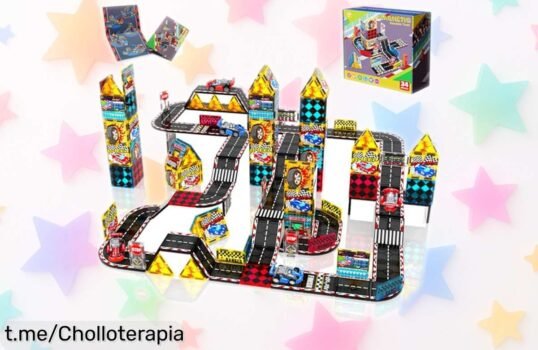 Circuito de carreras magnético Magneverse con 34 bloques: un super chollo para que tus peques jueguen, creen y se diviertan. ¡Aprovecha esta oferta única antes de que desaparezca!