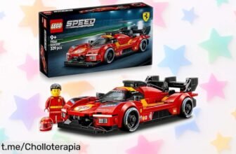 Coche de carreras LEGO Speed Champions Ferrari 499P, ¡ofertón increíble para fans! Detalles realistas y minifigura del piloto. Impulsa la diversión en cada vuelta, no te lo pierdas.