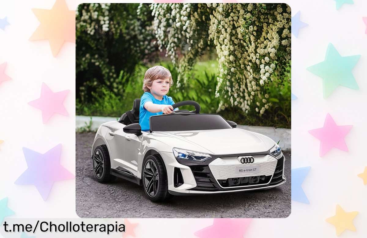 Coche eléctrico infantil Audi RS etron GT de HOMCOM, un super chollo que hará brillar los ojos de tus peques mientras disfrutan como nunca. ¡No te quedes sin el tuyo!
