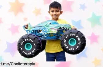 Coche teledirigido gigante Hot Wheels Monster Trucks MegaWrex, ¡rebajado y listo para que tus peques hagan acrobacias de locura! No dejes escapar este chollazo único.