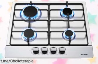 Cocina de gas empotrable WEHIMO de 4 fuegos a precio loco, ¡renueva tu hogar y cocina con seguridad! Aprovecha esta oportunidad única antes que desaparezca.