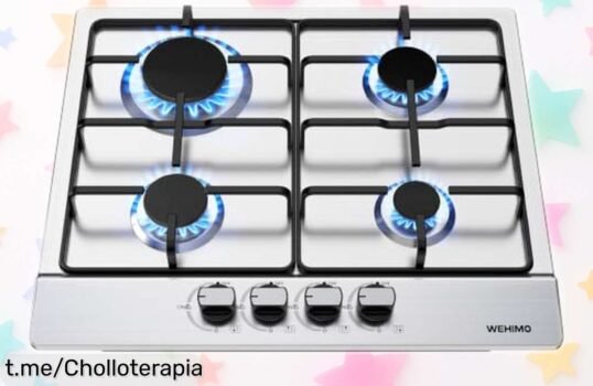 Cocina de gas empotrable WEHIMO de 4 fuegos a precio loco, ¡renueva tu hogar y cocina con seguridad! Aprovecha esta oportunidad única antes que desaparezca.
