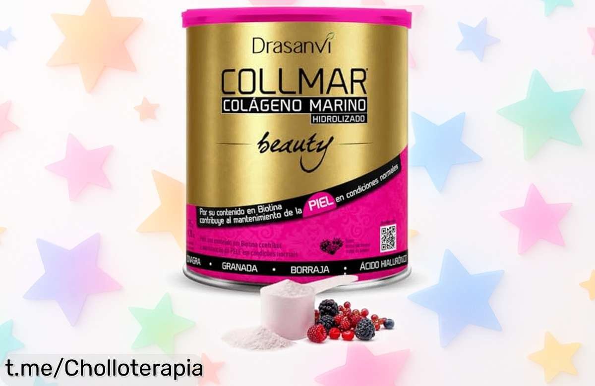 Colágeno marino Drasanvi Collmar Beauty con vitamina C y ácido hialurónico al mejor precio loco, ¡dale a tu piel el brillo que se merece antes de que acabe este super chollo!