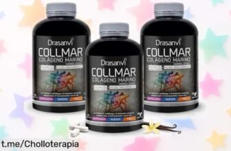 Colágeno marino Drasanvi con magnesio: espectacular pack de 3 a precio rebajado, ¡cuida tus huesos y deslumbra con una piel radiante! Aprovecha este chollo antes que se agote.