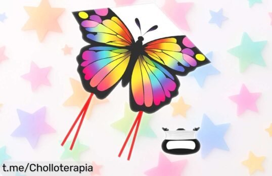Cometa mariposa grande de Flintronic, modelo Mariposa Negra: ¡Ese planazo familiar en el aire a precio de ganga te está esperando!
