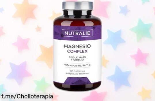 Complejo de magnesio Nutralie, 120 cápsulas veganas que combaten el cansancio y la fatiga con un súper chollo: ¡aprovecha estas vitaminas para sentirte enérgico como nunca!