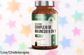 Complejo de magnesio VitaBright con 400 mg y 8 formas para energía absoluta, ¡ahora a un precio loco que no podrás dejar pasar! ¡Cómpralo antes de que se agote y dale a tu cuerpo lo que necesita!