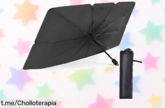 Consigue el parasol plegable anticalor de coche que todos quieren, ¡rebajado y perfecto para protegerlo del sol y mantenerlo fresco! No te quedes sin él.