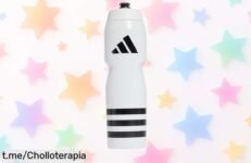 Consigue la botella deportiva Adidas Tiro de 750 ml a un precio rebajado y disfruta de cada sorbo como si fuera una victoria; ¡No te quedes sin la tuya!